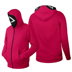 เครื่องแต่งกายยอดนิยมของผู้ชายเสื้อมีฮู้ดสีทึบ/เสื้อสเวตเชิ้ตมีฮู้ดธีมเกมปลาหมึกสำหรับ2026ของผู้ชาย - Product Image 3