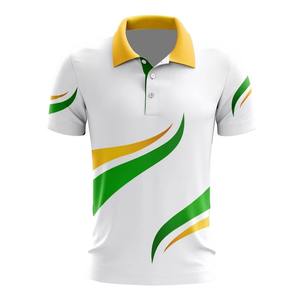 100% poliéster Spandex hombres Polo sublimación personalizada mejor calidad de sublimación de secado rápido deportes hombres Golf camisas OEM - Product Image 1