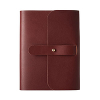 Cuaderno de cuero de tamaño A4 con logotipo personalizado, cuadernos de estilo impreso personalizados con cubierta de chaqueta de encuadernación de libros para regalo