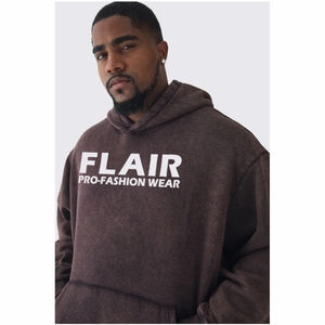 Sudadera con capucha de algodón orgánico 100% para hombre, ropa de calle de alta calidad de peso pesado de gran tamaño, patrón sólido, bordado con cuentas, largo XL - Product Image 3