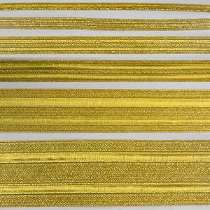 Ribete de Encaje con Lentejuelas Plateadas Hechas a Mano para Uniformes Marítimos, Rayón/Nailon con Hilo Metálico Dorado y Plateado - Product Image 4