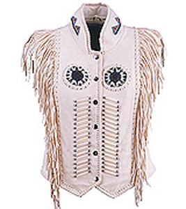 HMB-3601A <b>Women's</b> Genuine Leather <b>Waistcoat</b> Biker Fashion Western Style Vintage Outerwear Lace Embroidery Motorbike Riding - Product Image 4
