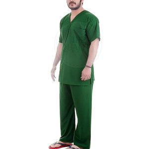Cómodo tejido a medida 100% algodón Unisex médico Scrub uniforme de talla grande ligero uso hospitalario - Product Image 3