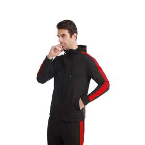 Vente en gros de survêtements de sport 100% polyester de haute qualité tissés dans les deux sens pour hommes avec deux poches - Product Image 4