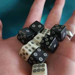 Dados de Cuerno de Búfalo Natural, Ecológicos y con Patrones de Grano Únicos, Hechos a Mano, Modernos, para Juegos de Mesa de Rol, Alta Calidad - Product Image 4