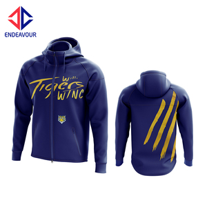 Sudadera con capucha personalizada con cremallera completa 100% poliéster para uso diario y promociones de eventos Diseño de sublimación OEM para marca - Product Image 4