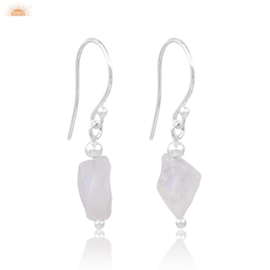 ล่าสุดสายรุ้งมูนสโตนอัญมณีแฮนด์เมดห้อยต่างหู 925 เงินสเตอร์ลิงต่างหูต่างหูแต่งงานสําหรับเจ้าสาว - Product Image 3