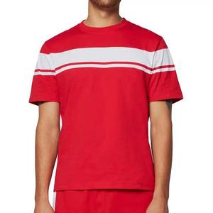 Couleur contrastée OEM Design de logo personnalisé Vêtements pour hommes de haute qualité T-shirts High Street Style Short Sleeve Man T Shirt Summer - Product Image 5