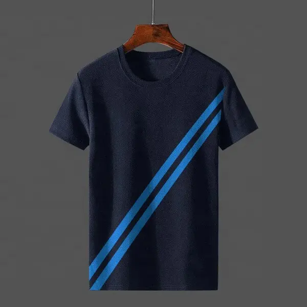 2023 desain baru uniseks 100% katun kaus pria warna murni cetakan gambar Logo kustom kemeja untuk pria sangat murah kualitas tinggi
