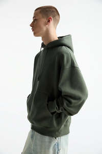 <b>Men's</b> <b>green</b> oversized <b>hoodie</b> relaxed fit soft fleece casual style perfect for everyday wear and comfort - Product Image 4