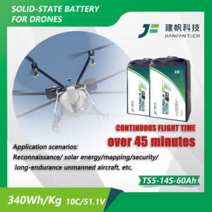 Alimentation pour drone de levage lourd avec Thunder Stone TS5 : 14S 60000mAh, 340Wh/kg, décharge 10C, longue autonomie de vol, directement de l'usine - Product Image 4