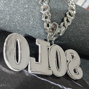 Lujo personalizado número VVS Moissanite diamante helado diamante colgante 925 plata esterlina Hip Hop diamante colgante para hombres - Product Image 6