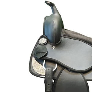 Selle de cheval de Style occidental équestre classique légère haute Cantle Trail Tack tous les accessoires synthétique baril cheval de course - Product Image 3