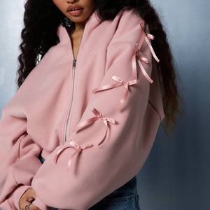 Manufacturer OEM Puff Printing <b>Hoodie</b> 2 Piece Jogger Set Custom 3d Puff Print Women <b>Oversized</b> <b>Fleece</b> <b>Hoodie</b> - Product Image 4