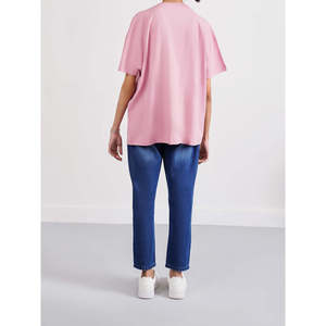 Perfect Mom Fit Denim Pant Breathable Skinny High-Waist <b>Straight</b> Print <b>Trousers</b> with Wide <b>Leg</b> Casual Style for <b>Ladies</b> Size 2XL - Product Image 5