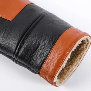 Veste polaire cardigan rétro en mélange naturel de qualité supérieure avec impression numérique personnalisée Veste de luxe personnalisée pour hommes, en peau de mouton - Product Image 5