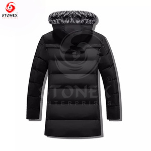 เสื้อแจ็คเก็ตขนเป็ดมีฮู้ดแขนยาวสำหรับผู้ชายเสื้อแจ็คเก็ตขนเป็ดให้ความอบอุ่นเป็นพิเศษสำหรับฤดูหนาว - Product Image 5
