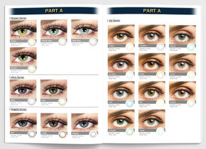 Nouveau catalogue de style personnalisé pour lentilles de contact – Catalogue papier pour lentilles de contact Fresh Look - Product Image 5