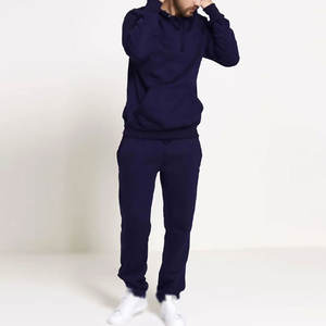 Chándales de ajuste regular personalizados de algodón liso en blanco para hombre chándales con logotipo de impresión personalizada para la temporada de invierno - Product Image 1