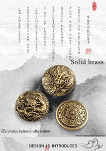 Handmade Leather Craft Decoration Special <b>Bag</b> Parts <b>Accessories</b>-Metal Buttons Brass Cloth Clasp Coin Clasp Purse Button for - Product Image 6