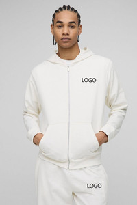 Sudadera con capucha y cremallera de talla grande personalizada del fabricante, conjunto de Jogger de pierna recta, ajuste regular, básico, transpirable, diamantes de imitación - Product Image 2