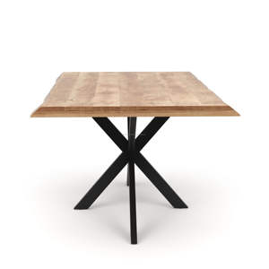 Table à manger moderne en bois massif pour la salle à manger, meubles de luxe pour la cuisine, finition naturelle, vente en gros - Product Image 6