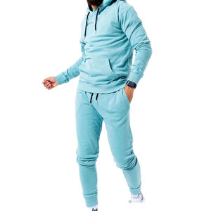 Chándal para hombre holgado personalizado lavado con ácido de diseño sólido, chándal de hombre con logotipo personalizado, suministro directo de fábrica, novedad - Product Image 1