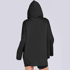 Nouveau Pull à Capuche Hiver Femme Oversize Personnalisé en Coton/Polyester Molletonné Demi-Zip Qualité Supérieure – Collection 2025 – Vente en Gros - Product Image 5