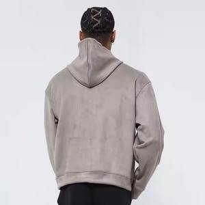 Nouveauté : Sweat à capuche pour homme en coton et polyester, motif uni, idéal pour l'hiver – Le sweat à capuche en coton épais le plus vendu pour homme - Product Image 2