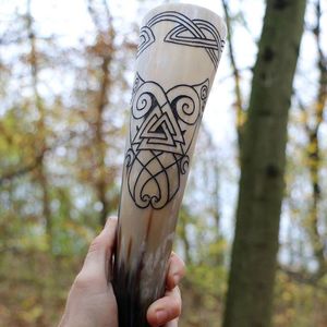 Polished Best Quality Natural Real Horn Handmade Viking Drinking Horn with Best Quality Made by Craft Export From India - Product Image 5