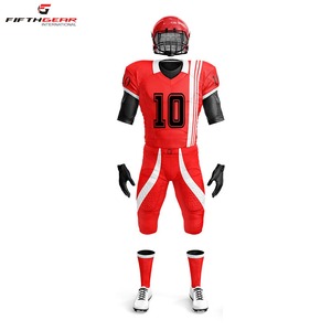 Uniforme personalizado de fútbol americano de alta calidad, superventas, talla XL, transpirable, técnica de sublimación corta, camisetas con patrón de números - Product Image 3