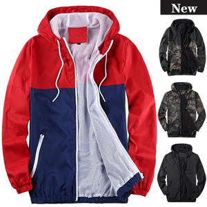 Custom Design High Quality Low MOQ Jogging Tracksuit waterproof <b>Reflective</b> <b>Men</b> Nylon Windbreaker <b>Jacket</b> - Product Image 2