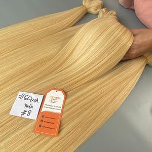 ผมแท้เวียดนามแบบ Remy ขายส่ง ผมดิบแบบเส้นต่อเส้น สีบลอนด์ แบบ Double Machine ขนาด 8-32 นิ้ว แบบ Super Double Single Standard ผมมนุษย์แท้ 100% - Product Image 6