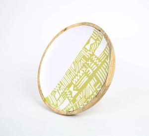 Bol de service en gros fait à la main de belle conception de vente chaude bol de service de salade en bois de luxe. - Product Image 4