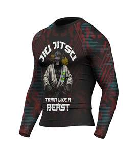 Rash Guards For Men Sportswear Customized Logo Printing Solid Rash Guards Breathable Lightweight Quickdry Rash Guards - Product Image 3