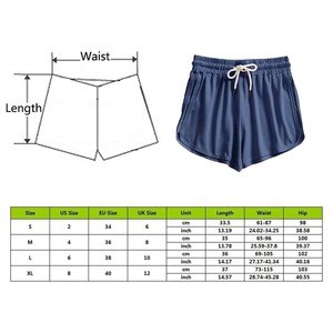 Taille haute plaine couleur unie femmes Shorts décontractés meilleur dernière arrivée confortable respirant Shorts décontractés pour les femmes - Product Image 5