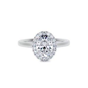 10k Yellow Gold, Rose Gold & <b>White</b> Gold Oval Cut Lab Grown Diamond Wedding Ring Oval Cut Diamond Engagement Ring Gift for Her - Product Image 1