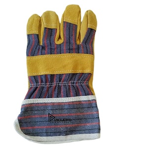 Factory Price Leather Safety Gloves Heat Resistant Welding Work Gloves with Long Cuff for Heavy Duty Protection - Product Image 1