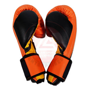 Mitaines de boxe en cuir avec impression de logo personnalisée - Vente en gros, bande auto-agrippante anti-humidité, unisexe, haute qualité - Product Image 5