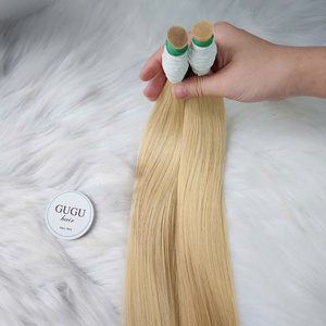 Venta al por mayor sin procesar cutícula alineada hueso recto doble dibujado paquetes de cabello humano crudo vietnamita cabello con estilo Yaki - Product Image 6