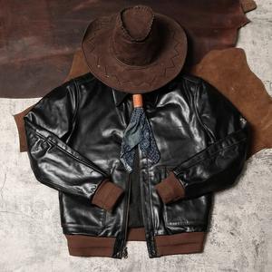 Chaquetas de cuero de servicio Hombres Color negro Hombres Chaqueta de cuero Producto de manga completa Chaqueta de cuero para hombres - Product Image 3