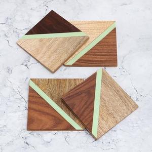 Dessous de verre décoratifs en bois pour table à manger de cuisine au design moderne Matériau en bois de qualité supérieure avantageuse Meilleure vente - Product Image 3