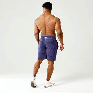 Soft Hand Feel Natural Stretch Moisture Wicking Loopback Sweat <strong>Patriot</strong> Blue Golden Era Ripped <strong>Shorts</strong> - Product Image 2