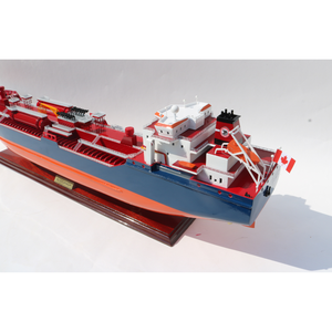 ALGOCANADA Maquettes de bateaux en bois peints et bateaux de commerce pour l'artisanat décoratif. - Product Image 4