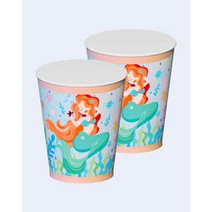 Gobelets Sirène Party Love 270ml, Vaisselle de Fête, Lot de 12 Pièces en Sachet - Product Image 1