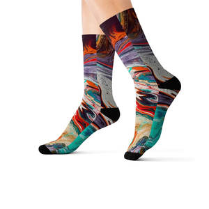 Chaussettes de sport basses, douces, respirantes, en coton doux, pour l'école, chaussettes à motif, chaussettes de sport amusantes et confortables - Product Image 1