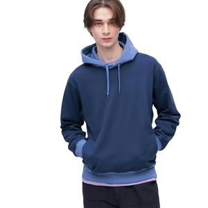 เสื้อมีฮู้ดผ้าคอตตอนสำหรับผู้ชายเสื้อแบบสวมหัวรุ่นซักวินเทจสไตล์สตรีท2025 - Product Image 1