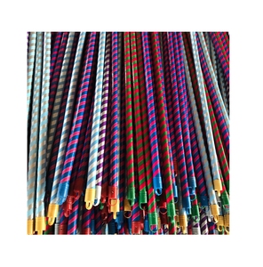 Broomstick <b>Wooden</b> Straight Raw Material Natural <b>Wooden</b> <b>Sticks</b> Trip PVC <b>Wooden</b> Broom Handle 120x2.2cm Wholesale Suppliers - Product Image 1