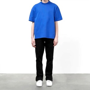 เสื้อยืดผ้าฝ้าย100% สำหรับผู้ชายโอเวอร์ไซส์ทรงหลวมทรงหลวมทรงหลวมเปิดไหล่ปล่อยแบบกำหนดเอง - Product Image 2