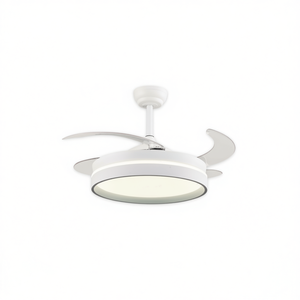 Ventilateur de plafond LED ESKAY avec pales rétractables couleur blanc - Product Image 2